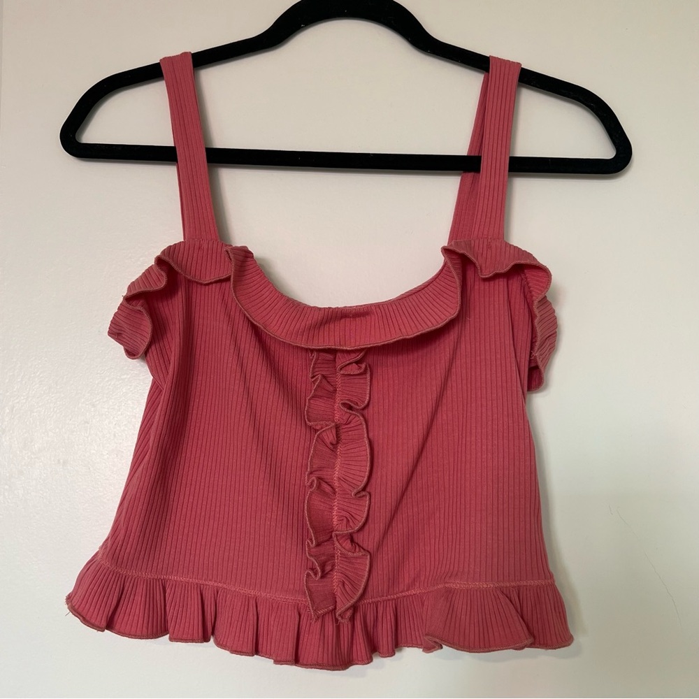 Reformation Tricia Top in Pink